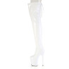 Pleaser FLAMINGO-3850 White Patent Sale Women