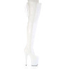 Pleaser FLAMINGO-3850 White Patent Sale Women