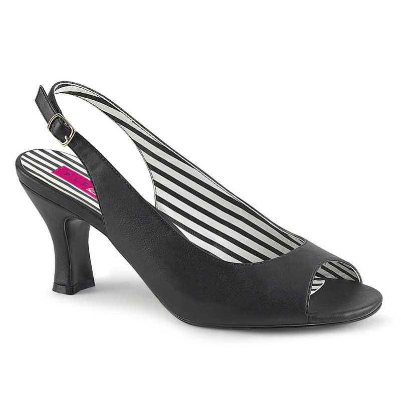 Pleaser Pink Label JENNA-02 Black Vegan Leather Sale Pleaser Pink Label JENNA-02 Black Vegan Leather Sale