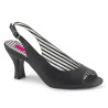 Pleaser Pink Label JENNA-02 Black Vegan Leather Sale