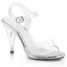 Fabulicious CARESS-408 Transparent Low Heeled Sandals