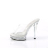Pleaser SPECTATOR-3030 Nude Vegan Leather Transparent