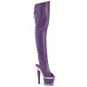 Pleaser SPECTATOR-3030 Purple Vegan Leather Transparent
