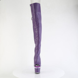 Pleaser SPECTATOR-3030 Purple Vegan Leather Transparent
