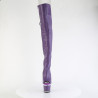 Pleaser SPECTATOR-3030 Purple Vegan Leather Transparent