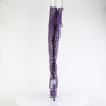 Pleaser SPECTATOR-3030 Purple Vegan Leather Transparent