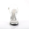 Fabulicious CARESS-408 Transparent Low Heeled Sandals