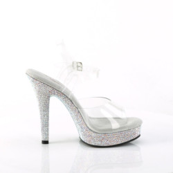 Fabulicious MAJESTY-508DM Clear High Heeled Sandals