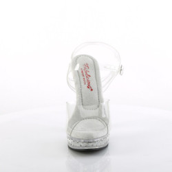 Fabulicious MAJESTY-508SDT Clear High Heeled Sandals