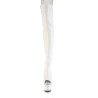 Pleaser SPECTATOR-3030 White Vegan Leather Transparent