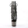 Pleaser ADORE-1017RSF Transparent Black Pewter Chrome