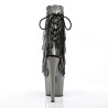 Pleaser ADORE-1017RSF Transparent Black Pewter Chrome