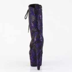 Pleaser ADORE-1040SPF Purple Metallic Snake Print Fabric