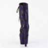 Pleaser ADORE-1040SPF Purple Metallic Snake Print Fabric