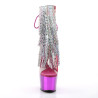 Pleaser ADORE-1017RSF Transparent Purple Chrome Boots
