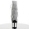 Pleaser ADORE-1017RSF Transparent Silver Chrome Boots