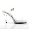 Fabulicious CARESS-408 Transparent Low Heeled Sandals