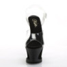 Pleaser MOON-708 Transparent Black Sale Women
