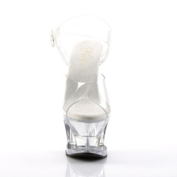 Pleaser MOON-708 Clear Platform High Heeled Women Shoes