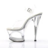 Pleaser MOON-708 Clear Platform High Heeled Women Shoes