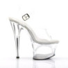 Pleaser MOON-708 Clear Platform High Heeled Women Shoes