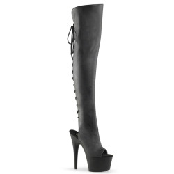 Pleaser ADORE-3019 Black Platform Over The Knee Boots