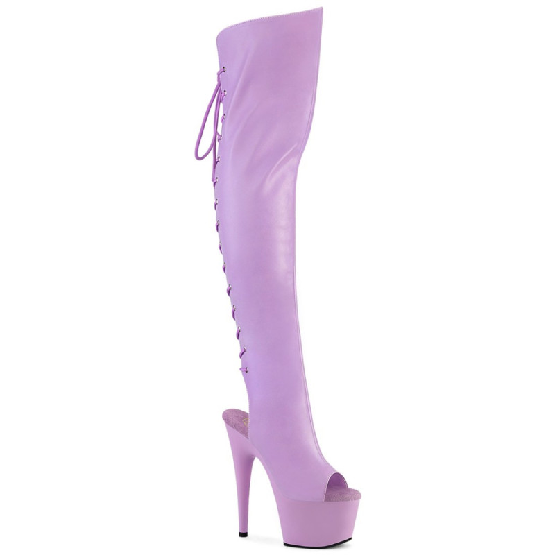 Pleaser ADORE-3019 Lavender Platform Over The Knee Boots Pleaser ADORE-3019 Lavender Platform Over The Knee Boots