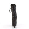 Pleaser ADORE-1040SPF Black Metallic Snake Print Fabric