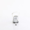 Fabulicious CUPID-408 Transparent Spike Heeled Sandals