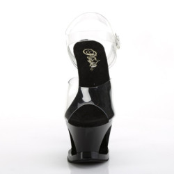 Pleaser MOON-708HRS Black Platform High Heeled Shoes