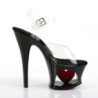 Pleaser MOON-708HRS Black Platform High Heeled Shoes