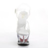 Pleaser MOON-708HRS Clear Platform High Heeled Shoes