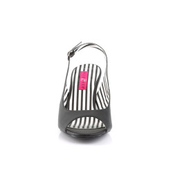 Pleaser Pink Label JENNA-02 Black Vegan Leather Sale