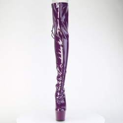 Pleaser ADORE-3063 Purple Laced Platform Overknee Boots
