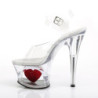 Pleaser MOON-708HRS Clear Platform High Heeled Shoes