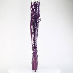 Pleaser ADORE-3063 Purple Laced Platform Overknee Boots