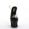 Pleaser MOON-708SK Transparent Black Pewter Sale Women