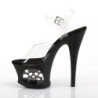 Pleaser MOON-708SK Transparent Black Pewter Sale Women