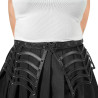 Demonia DA-315-LXL Black Vegan Leather Accessories Women