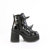 Demonia ASSAULT-72 Black Patent Platform Women Boots
