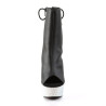 Pleaser BEJEWELED-1018DM-6 Black Vegan Leather Silver
