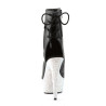 Pleaser BEJEWELED-1018DM-6 Black Vegan Leather Silver