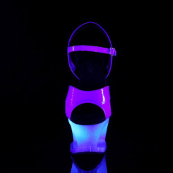 Pleaser MOON-711MER Blue Platform High Heeled Shoes