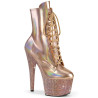 Pleaser BEJEWELED-1020-7 Rose Gold Hologram Patent Stra