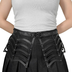 Demonia DA-315-SM Black Vegan Leather Accessories Women