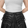 Demonia DA-315-SM Black Vegan Leather Accessories Women