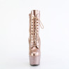 Pleaser BEJEWELED-1020-7 Rose Gold Hologram Patent Stra