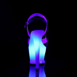 Pleaser MOON-711MER Blue Platform High Heeled Shoes