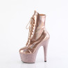 Pleaser BEJEWELED-1020-7 Rose Gold Hologram Patent Stra