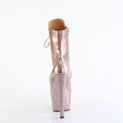 Pleaser BEJEWELED-1020-7 Rose Gold Hologram Patent Stra